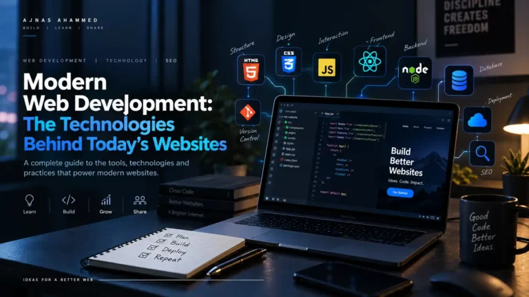 Modern Web Development The Technologies Behind Today’s Websites